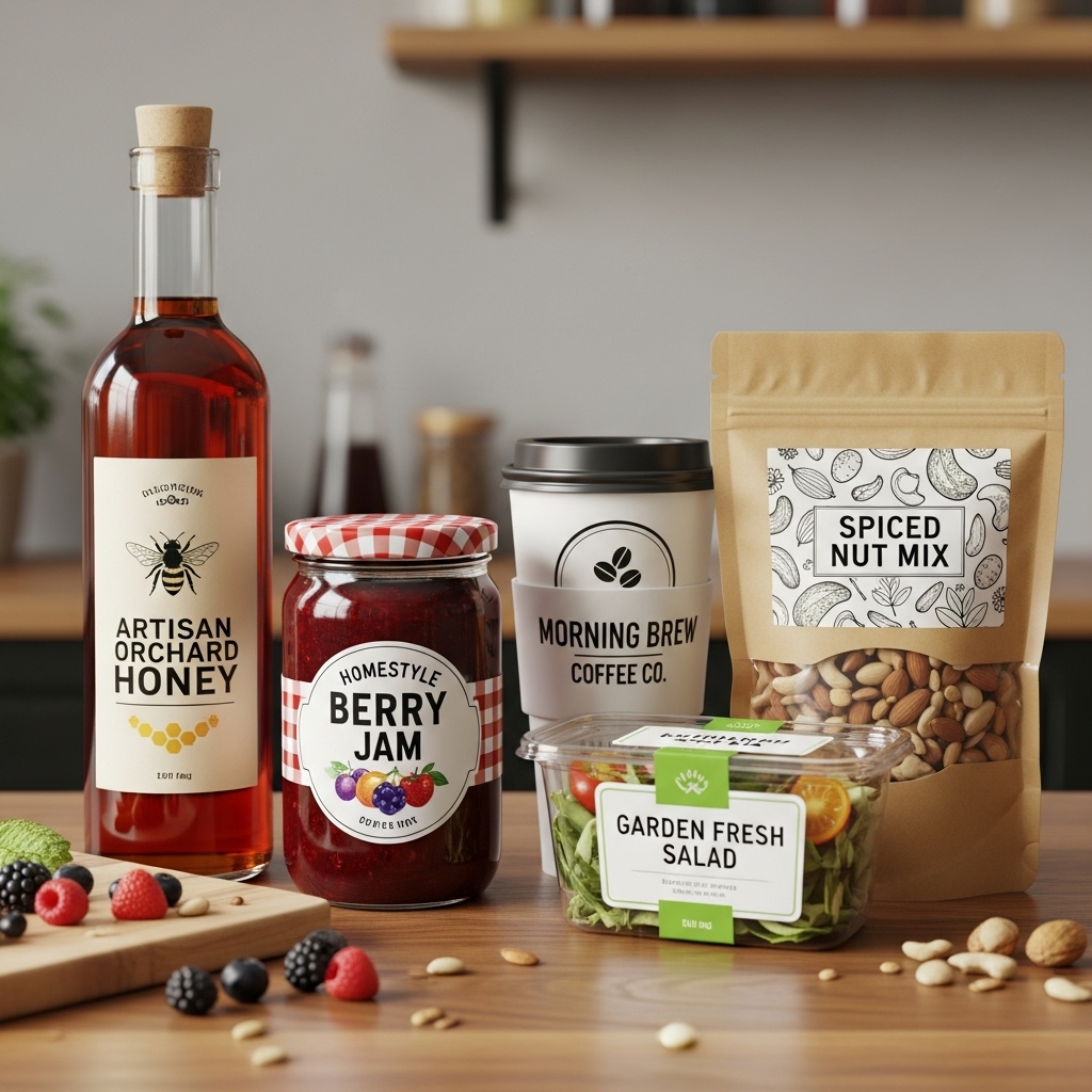 食品行业-合成纸标签